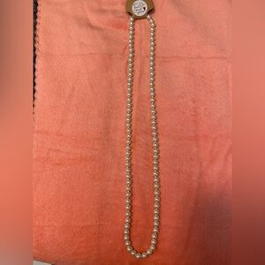 Aicon 1 Pc 14.5 inch Strand Faux Pearl Ivory White Rope Statement Necklace